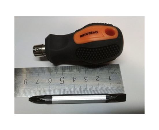 Комбинированная отвертка АвтоDело PH2-SL6 L=75 мм 39454 14636 – изображение 3