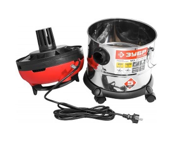 Строительный пылесос ЗУБР МАСТЕР М3-20 ПУ-20-1400 М3 – изображение 4