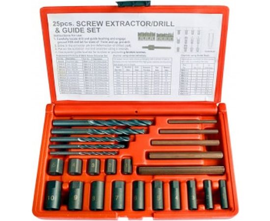 Набор экстракторов для сломанного крепежа WIEDERKRAFT WDK-65295 