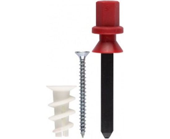 Дюбель для гипсокартона Зубр нейлоновый, с оцинкованным саморезом и установочн. инструментом, ТФ 6, 23мм, 8шт 4-301256 