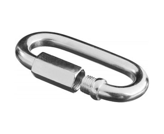 Карабин ЗУБР винтовой с муфтой, 6мм, 1 шт, оцинкованный, 304536-06 