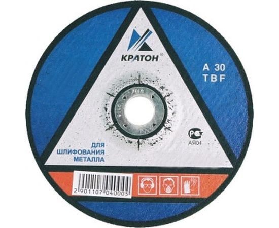 Круг шлифовальный по металлу&nbsp;A30TBF (230х6.0х22.2 мм) Кратон 1 07 04 005 
