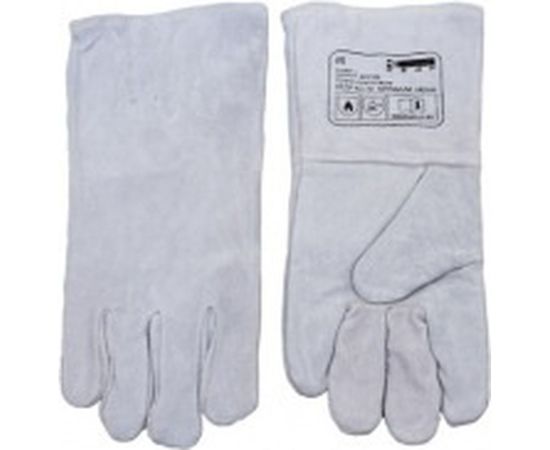 Спилковые краги Кедр КС-10 ОПТИМУМ серые 8007388 