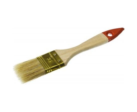 Плоская кисть, светлая щетина, деревянная ручка, 35мм Зубр УНИВЕРСАЛ-ОПТИМА 01099-038_z01 