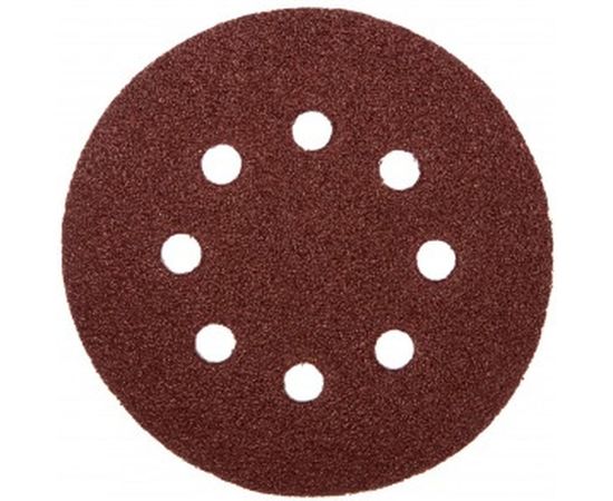 Круги абразивные на ворсовой основе под липучку (5 шт; 125 мм; P40; 8 отв) Vira 558004 – изображение 2