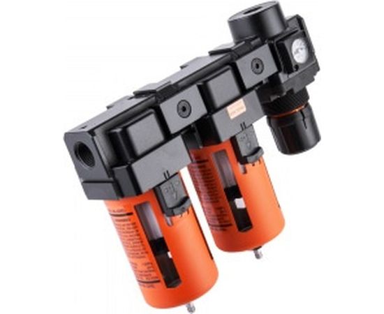 Блок подготовки воздуха: масловлагоотделитель, регулятор, манометр (3000 л/мин; 10 бар; 1/2") WIEDERKRAFT WDK-70740 – изображение 3