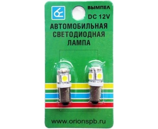Автомобильная лампочка Вымпел BA9S-T4W 5SMD 5050 WHITE 5107 – изображение 5
