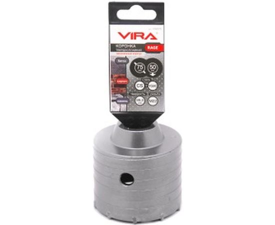 Коронка по кирпичу и газобетону RAGE (75х72х50 мм; М22) Vira 559275 – изображение 5