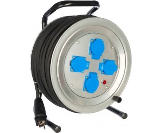 Силовой удлинитель на металлической катушке 4 гн. 50м Союз 481S-4005 