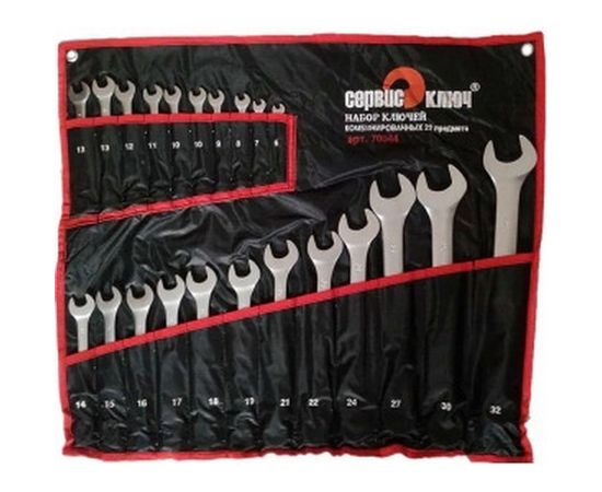 Набор ключей 22 предмета сумка СЕРВИС КЛЮЧ 6-19, 21,22,24,27,30,32 70044 