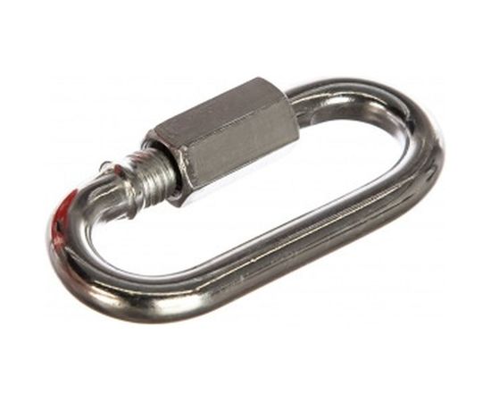 Карабин ЗУБР винтовой с муфтой, 8мм, 1 шт, оцинкованный, 304536-08 