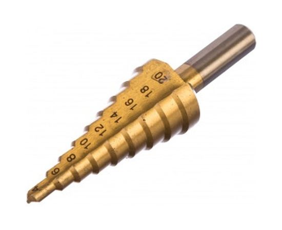 Сверло ступенчатое по металлу (4-20 мм; Р6М5 TIN) ТРИГГЕР 74344 тов-156730 – изображение 2