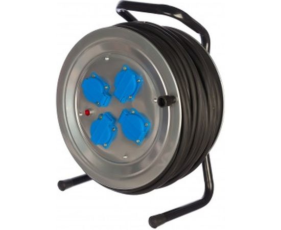 Силовой удлинитель на металлической катушке 4 гн. 50м Союз 481S-4005 – изображение 2