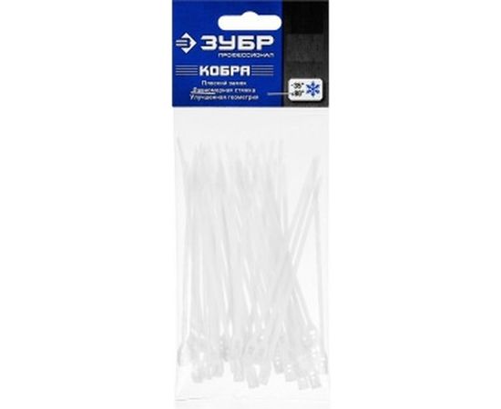 Кабельные стяжки ЗУБР КОБРА белые, нейлоновые 30930-25-205 – изображение 3