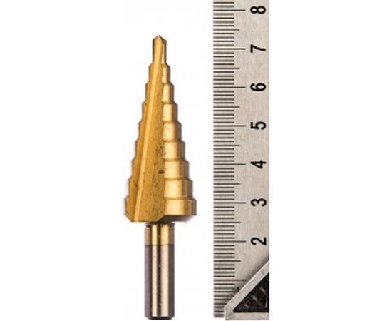 Сверло ступенчатое по металлу (4-20 мм; Р6М5 TIN) ТРИГГЕР 74344 тов-156730 – изображение 3