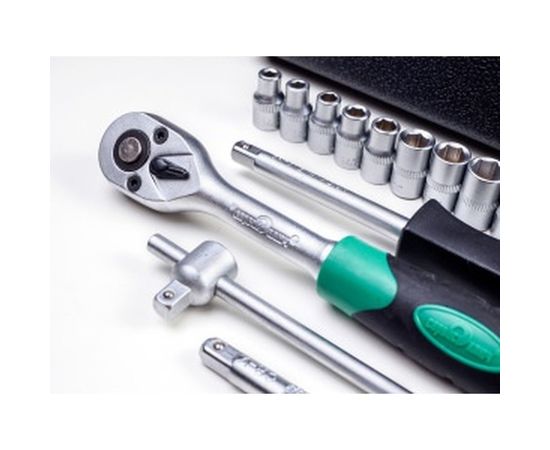 Набор инструментов СЕРВИС КЛЮЧ 17 предметов, головки 1/4, 4-13мм 11017 – изображение 4
