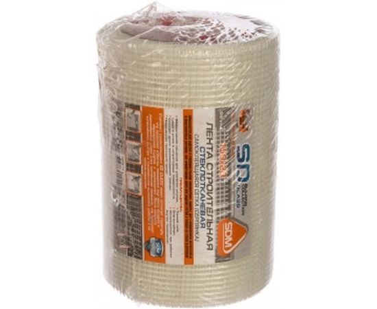 Строительная самоклеящаяся сетка SDM SD-GLASS Professional 150мм х 20 м повышенной прочности 00-00000201 