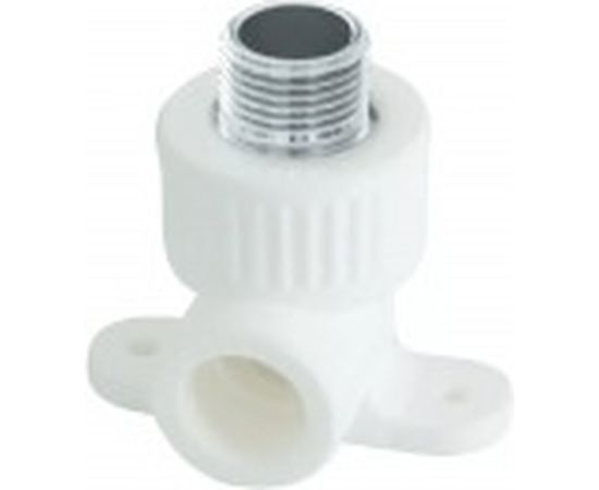 Комбинированный угольник РОСТерм ПП D20х1/2 НР С КРЕПЛ 