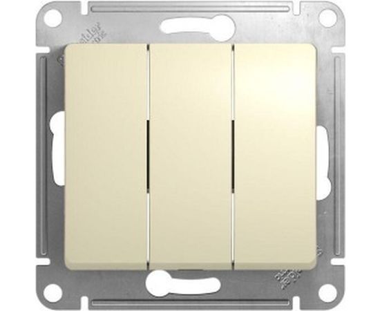 Механизм выключатель Schneider Electric 3-клавишный GLOSSA бежевый SchE GSL000231 