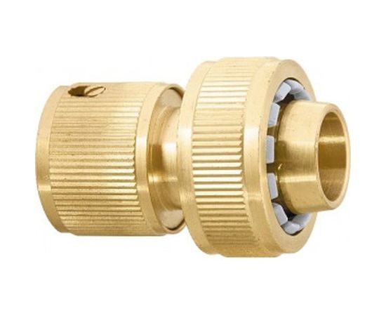 Латунный соединитель быстросъемный Palisad для шланга 3/4" 66260 