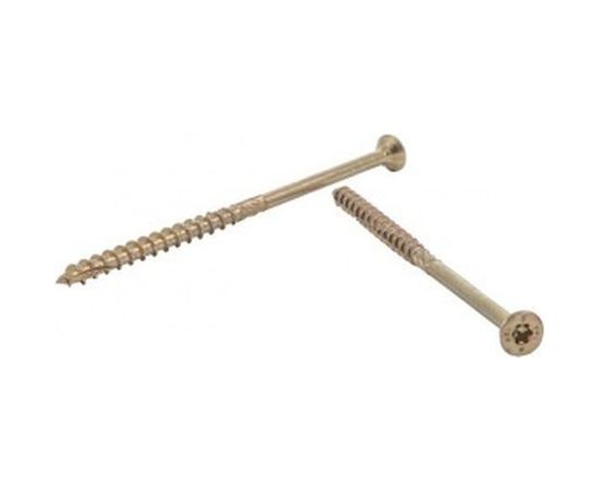 Шуруп Rusconnect CS 05090 с/нарез. д/дерева, потай, 5х90, 100 шт. Желтый цинк 310509 