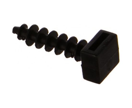 База дюбельного типа под хомут FORTISFLEX БД 6х35 черный 500шт 61082 