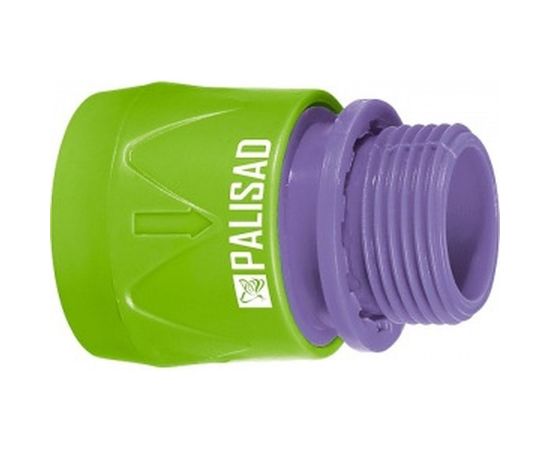 Соединитель пластмассовый быстросъемный с внешней  резьбой 3/4" PALISAD 66175 