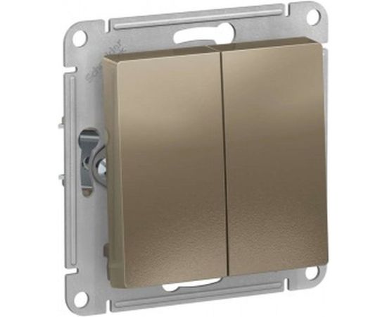 Механизм выключателя Schneider Electric 2-кл. ATLAS DESIGN сх.5 10АХ шампань ATN000551 1240332 