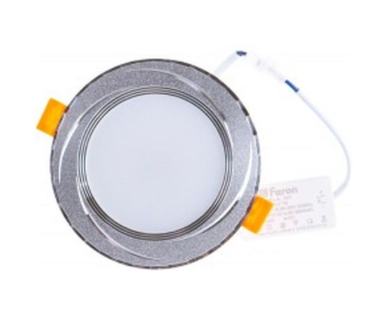 Светодиодный встраиваемый светильник 7W 4000K серебристый Feron AL777 28682 