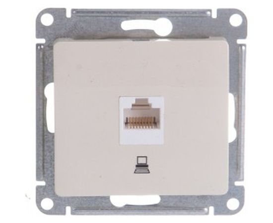 Механизм компьютерной розетки Schneider Electric 1-м СП Glossa RJ45 бежевый GSL000281K 