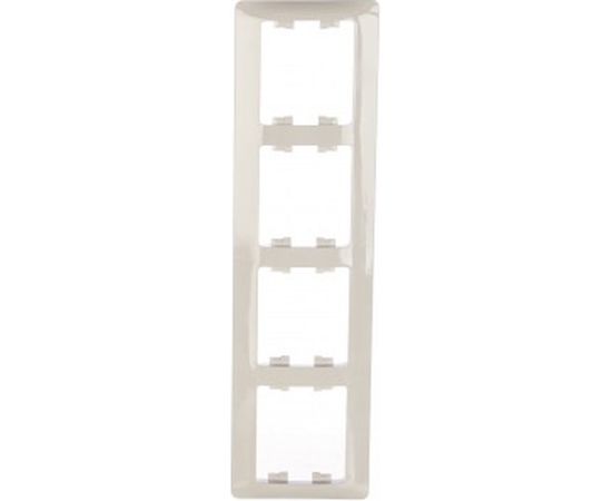 Рамка Schneider Electric 4-м GLOSSA горизонтальная, белая SchE GSL000104 