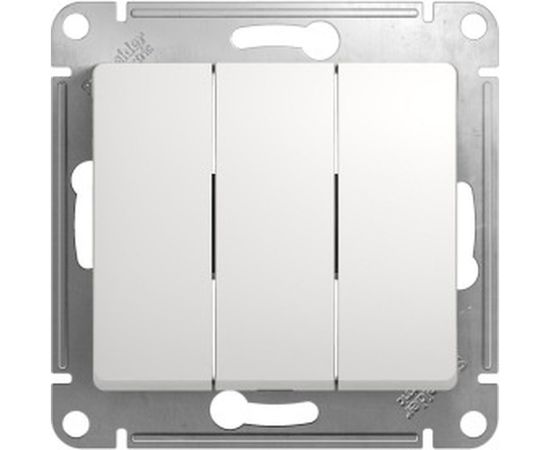 Механизм выключателя Schneider Electric 3-клавишный GLOSSA белый SchE GSL000131 