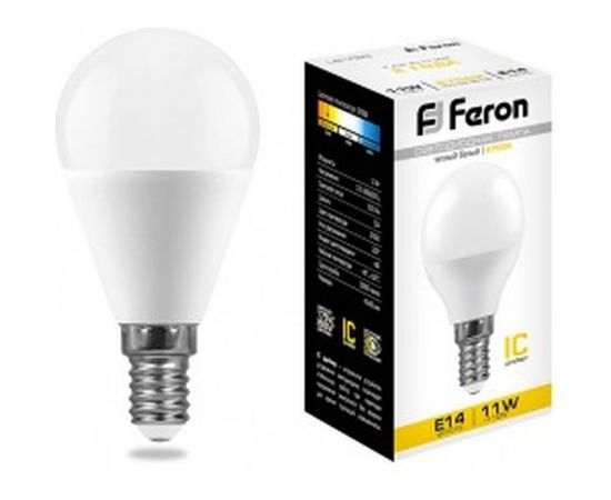 Светодиодная лампа FERON 11W 230V E14 2700K, LB-750 25946 