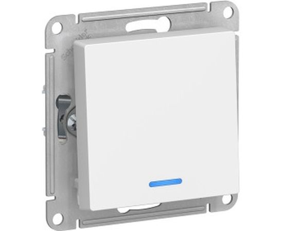 Одноклавишный механизм выключателя Schneider Electric ATLAS DESIGN с подсветкой сх.1а 10АХ белый ATN000113 