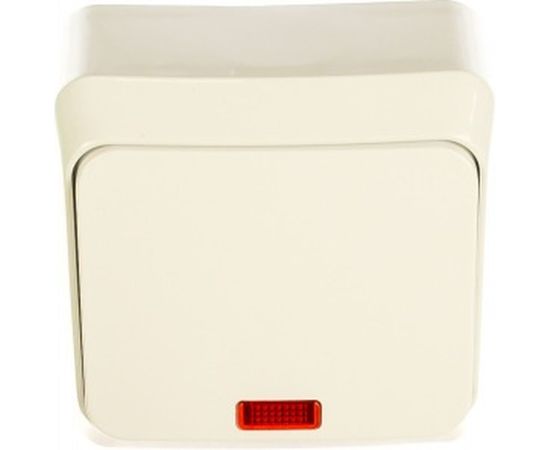 Выключатель Schneider Electric 1-кл. ОП Этюд 10А с индикатором, белый SchE BA10-005B 