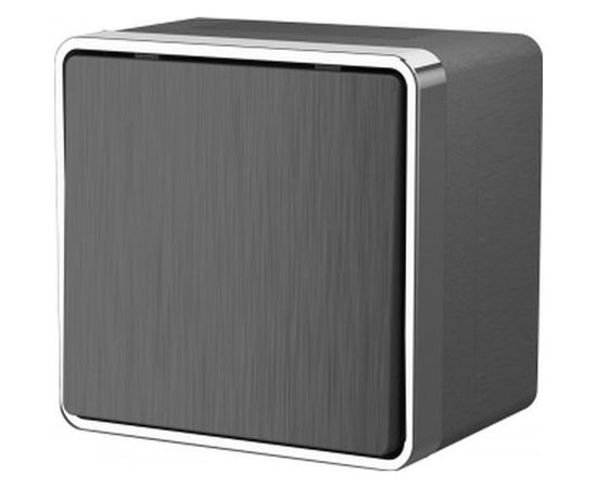 Одноклавишный выключатель Werkel WL15-01-02 влагозащищенный Gallant графит a041403 