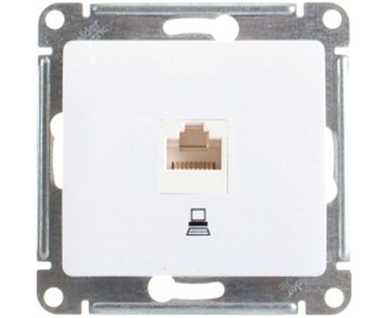 Механизм компьютерной розетки Schneider Electric 1-м RJ45 GLOSSA белая SchE GSL000181K 