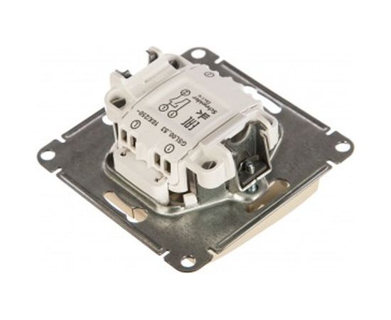 Двухклавишный механизм выключателя Schneider Electric СП GLOSSA 10А IP20 10AX с подсветкой бежевый GSL000253 – изображение 2