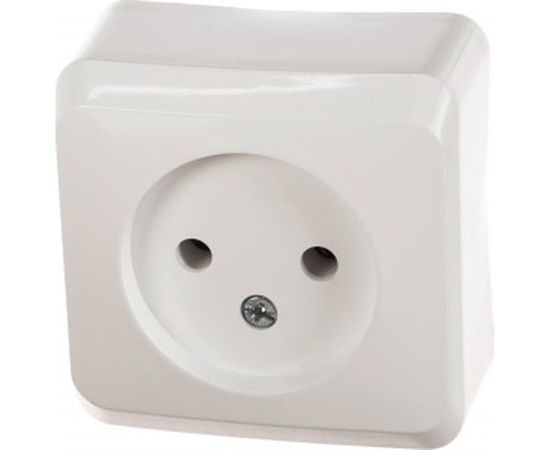 Розетка Schneider Electric 1-м ОП Этюд 16А IP20 без заземления, белая PA16-001B – изображение 2