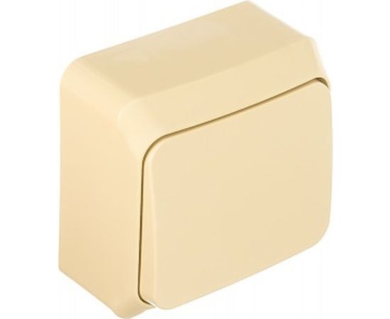 Одноклавишный выключатель Schneider Electric ОП Этюд 10А IP20 кремовый BA10-001K – изображение 2