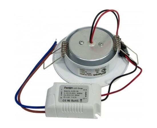 Встраиваемый светильник FERON светодиод 3W, 4000К, 180Lm, белый, AL500 27927 – изображение 2