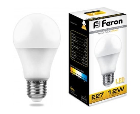 Светодиодная лампа E27 12W 2700K FERON LB-93 25489 – изображение 2