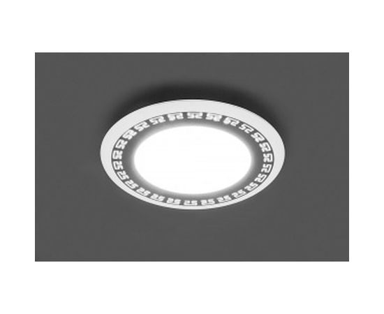 Встраиваемый светильник FERON светодиод 6W, 480 Lm, 4000К и подсветка 4000К, белый, AL2440 29593 – изображение 2