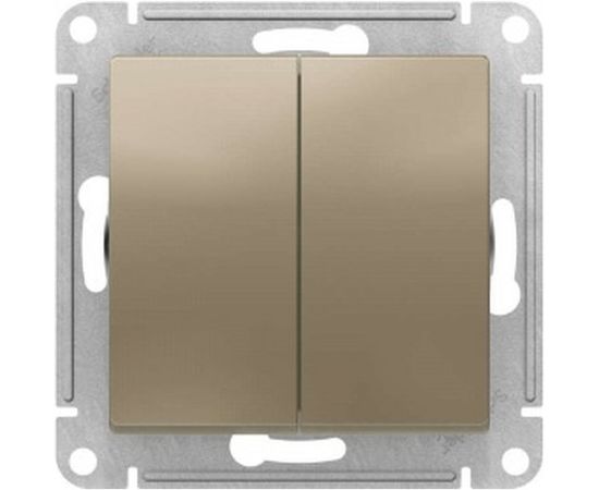 Механизм выключателя Schneider Electric 2-кл. ATLAS DESIGN сх.5 10АХ шампань ATN000551 1240332 – изображение 2