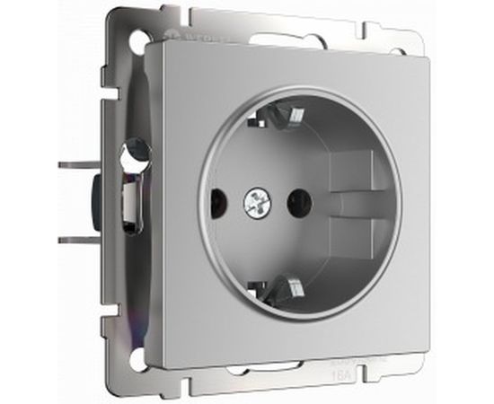 Розетка с заземлением, безвинтовой зажим Werkel WL06-10-01 a041201 – изображение 2