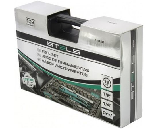 Набор инструментов 109 предметов 12 гранные головки STELS 14122 – изображение 2