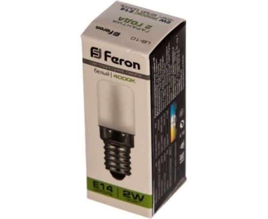 Светодиодная лампа для холодильников FERON 2W 230V E14 4000K, LB-10 25897 – изображение 2