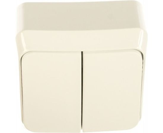 Двухклавишный выключатель Schneider Electric ОП Этюд 10А IP20 с индикацией, белый BA10-006B – изображение 2