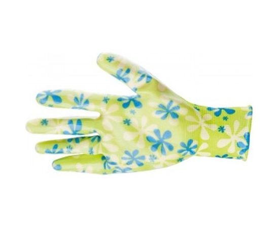 Садовые перчатки PALISAD из полиэстера с нитриловым обливом, зеленые, S PALISAD 67741 – изображение 3