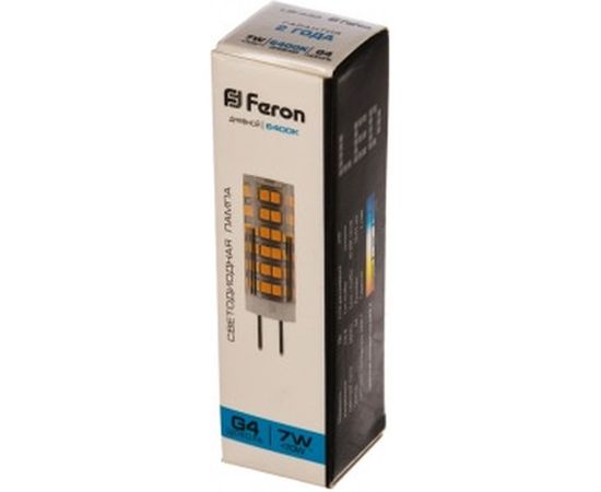 Светодиодная лампа FERON 7W 230V G4 6400K, LB-433 25865 – изображение 3